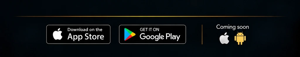 D8TING app store badges — coming soon
